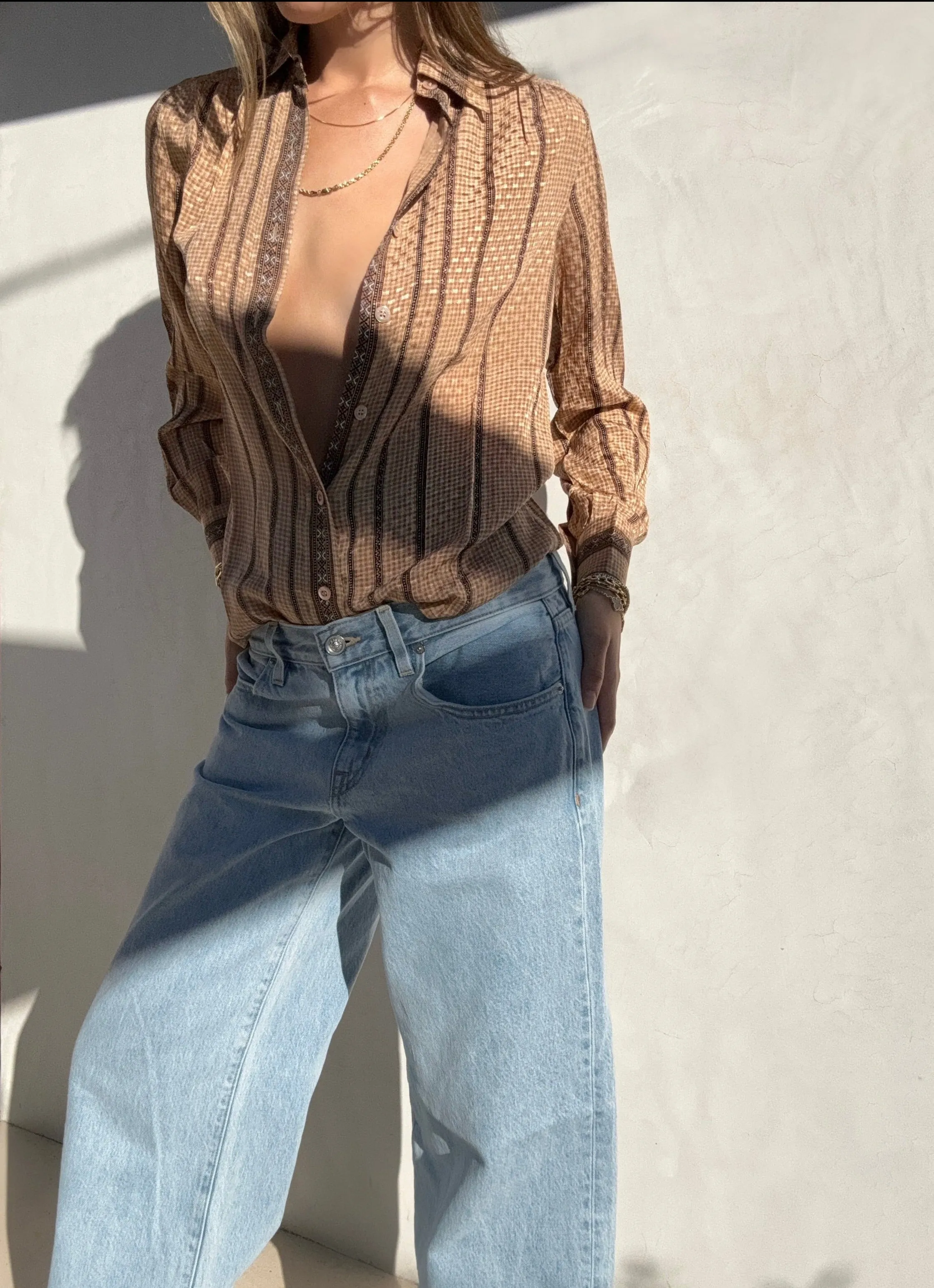 1980s Celine Silk Blouse