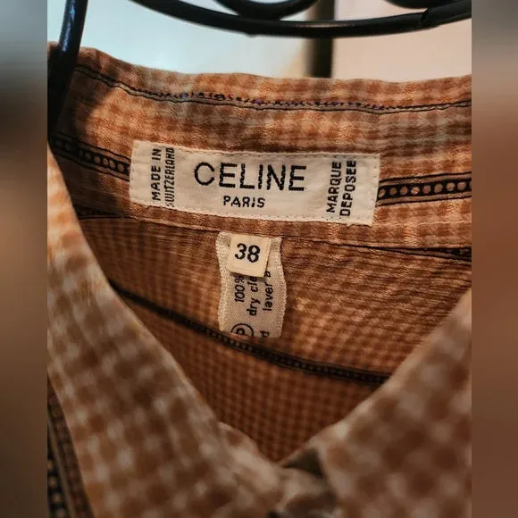 1980s Celine Silk Blouse