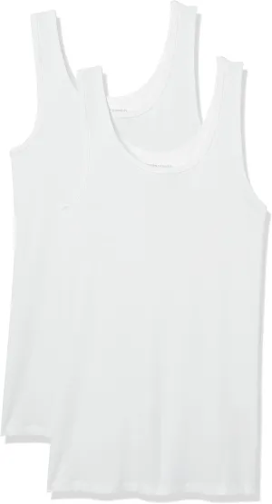 Amazon Essentials Women's Slim-Fit Tank Top, Pack of 2