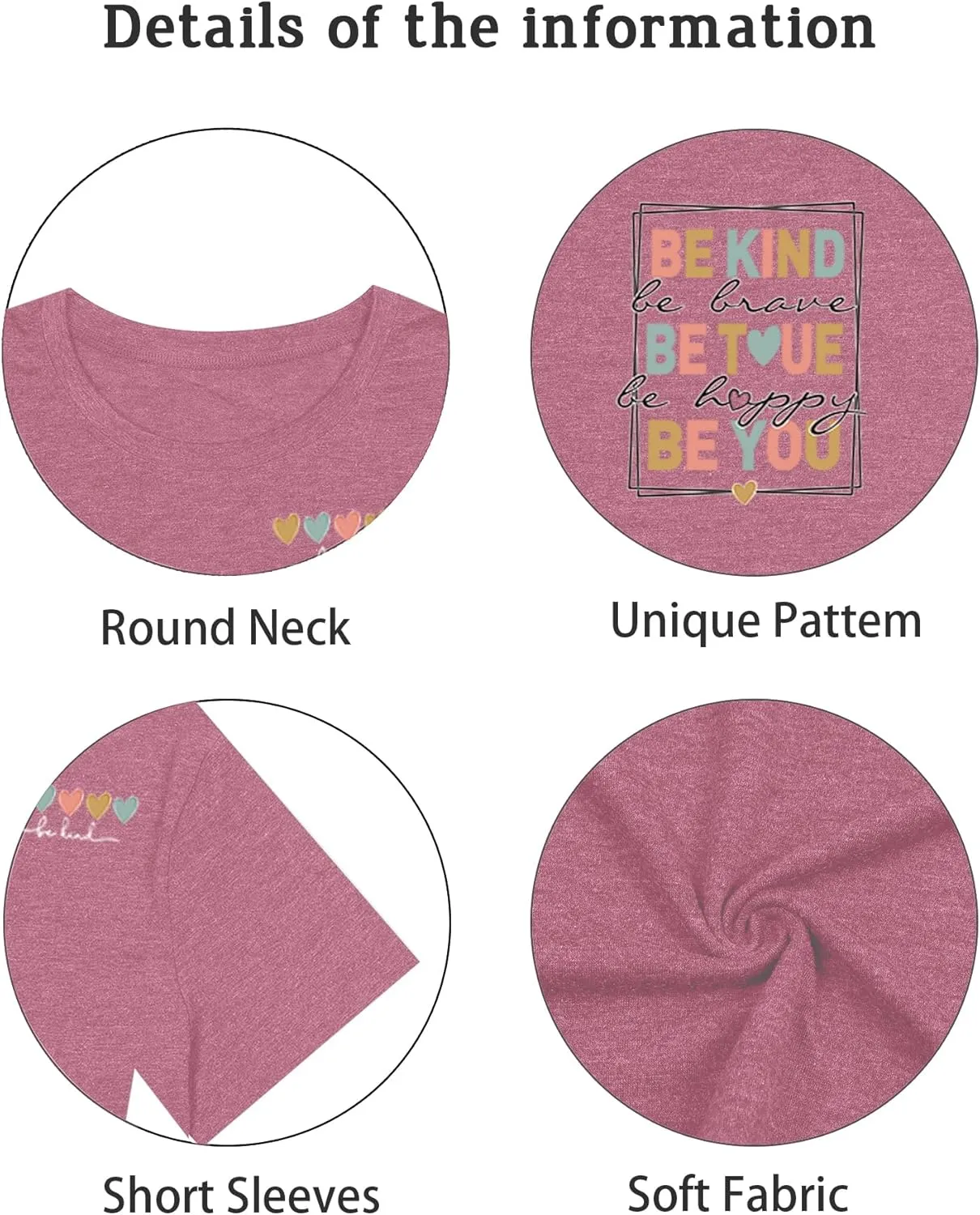 Be Kind Shirt for Women Teacher Kindness Positive Message Tshirt Dandelion Graphic Summer Tee Tops