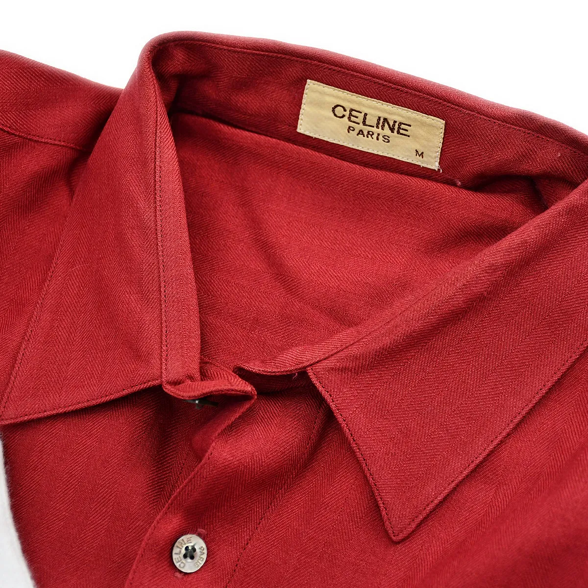 Celine Shirt Blouse Red #M