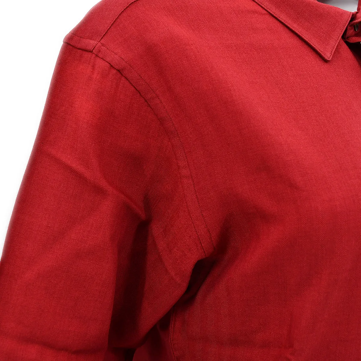 Celine Shirt Blouse Red #M