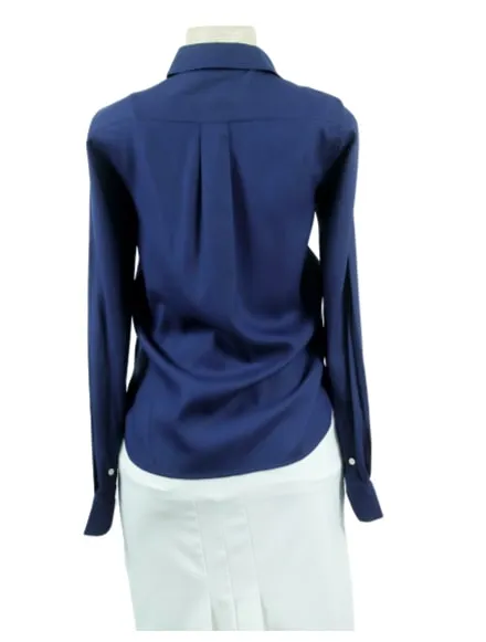 CELINE Silk Button-Up Blouse