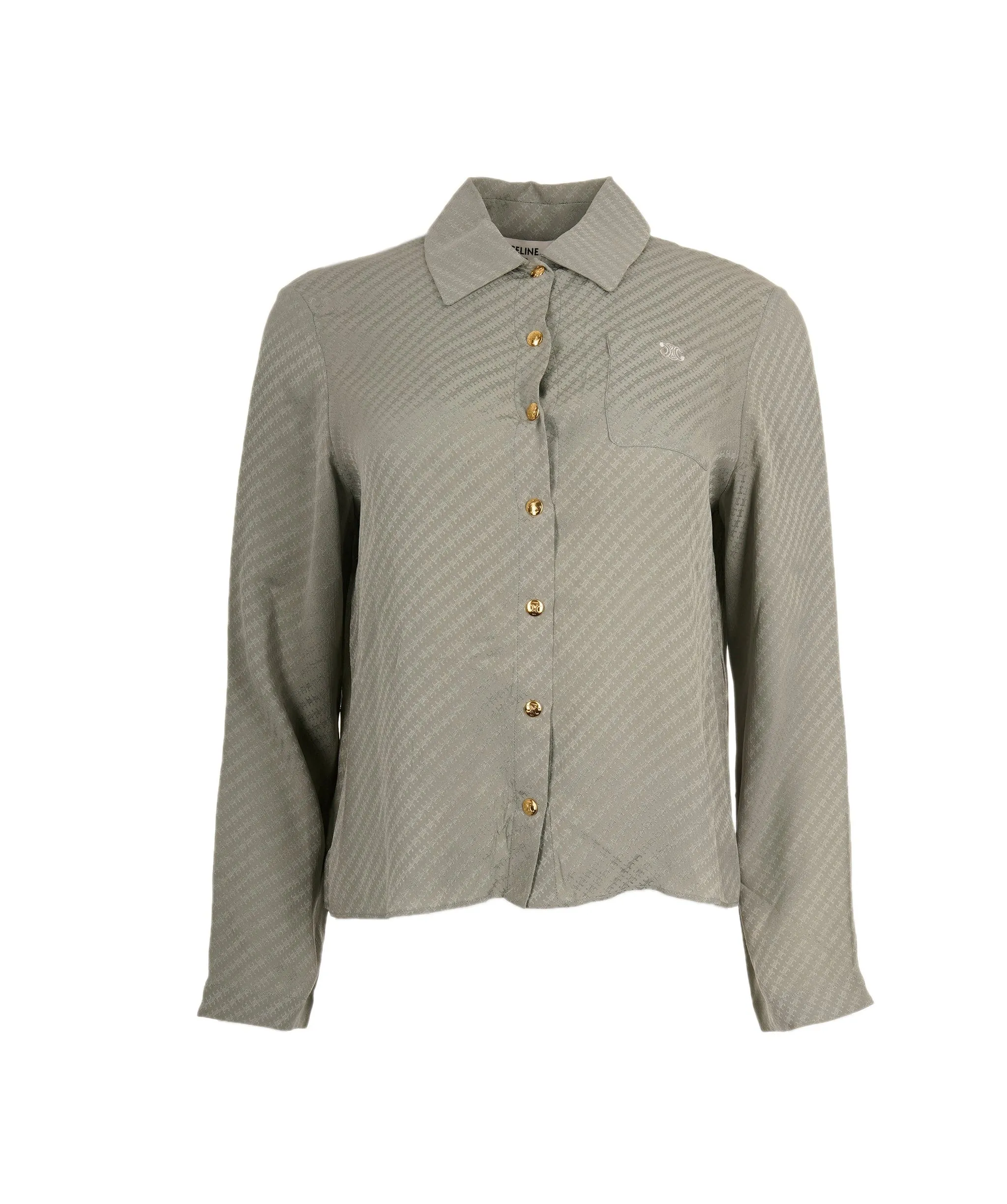 Celine Triomphe grey blouse ALC0368