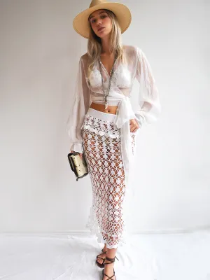 Crochet Mermaid Maxi Skirt