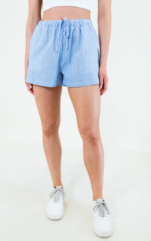 Drawstring Waist Gingham Shorts