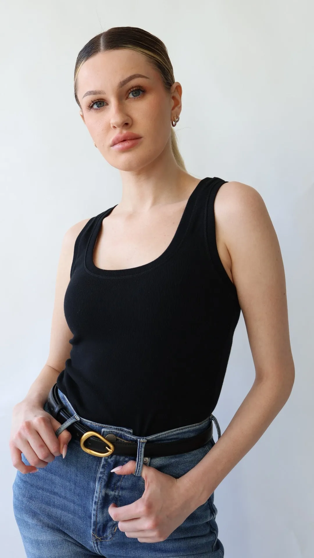 Essential Ribbed Cotton Tank Top