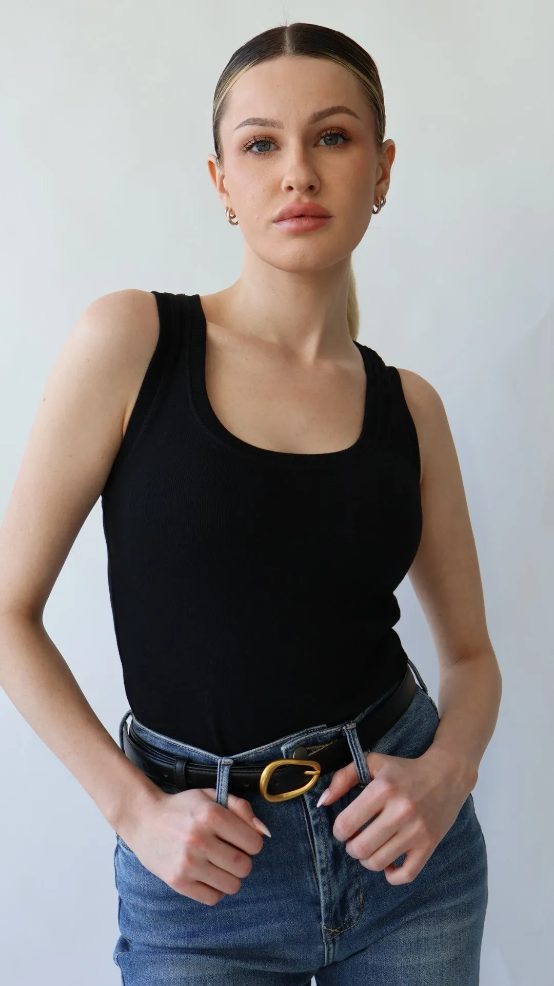 Essential Ribbed Cotton Tank Top