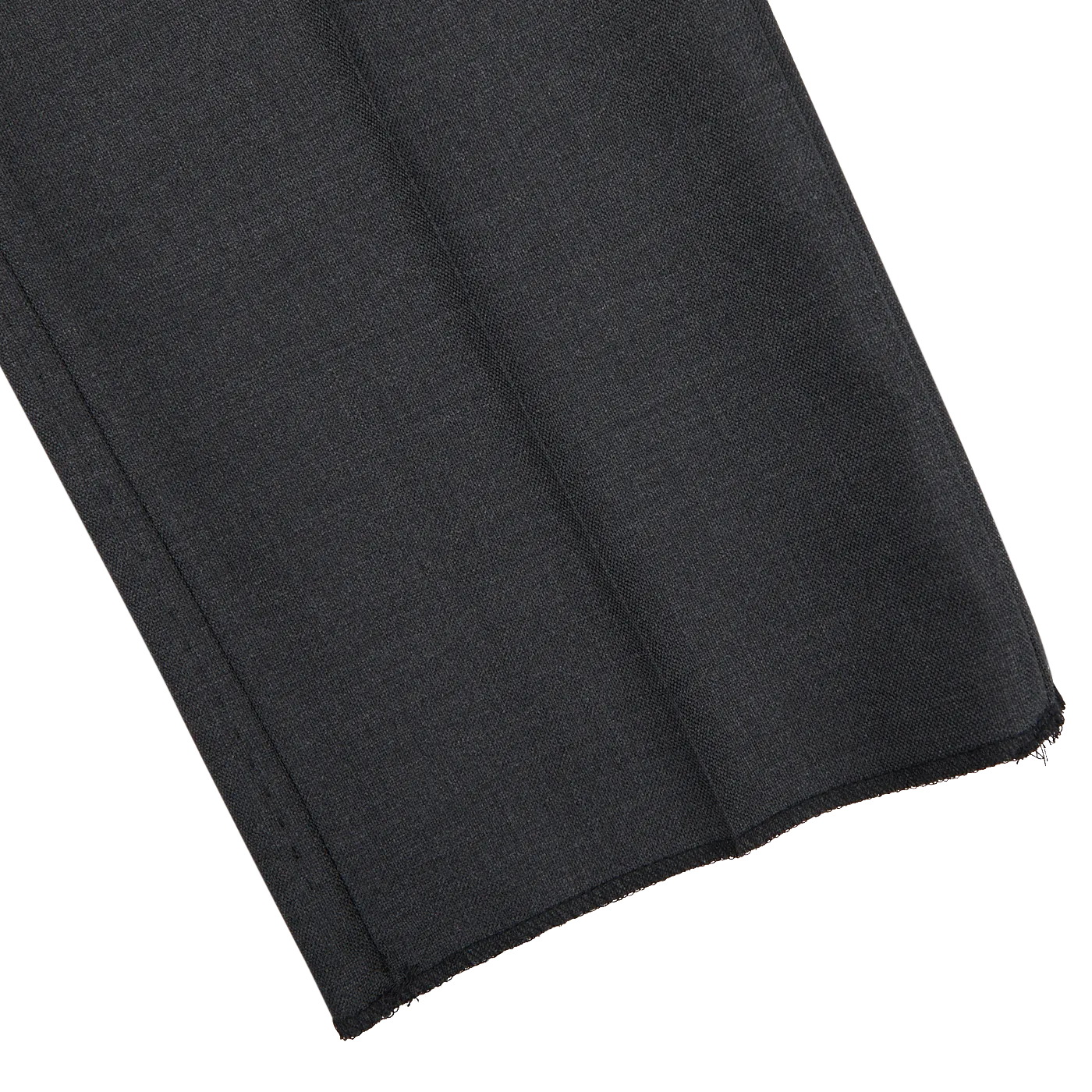 Grey Super 100's Wool Flat Front Suit Trousers