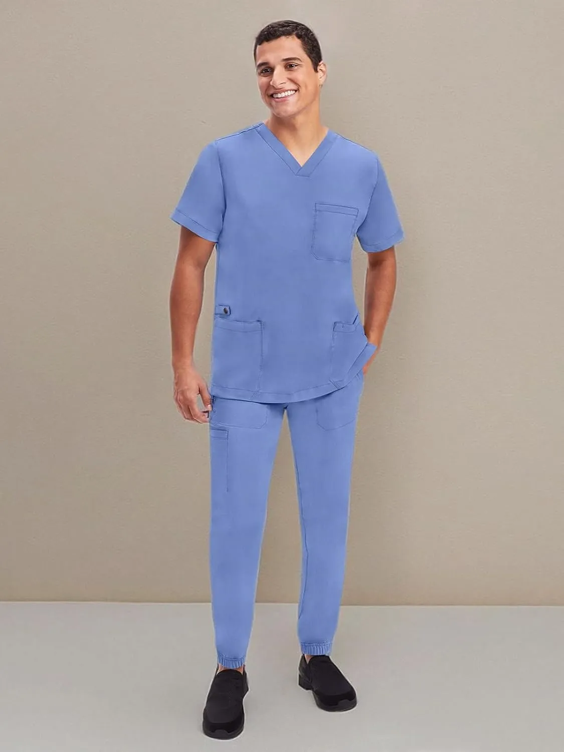 Healing Hands Men's Scrub Jogger Pants Dante with 4 Pockets, 2-Way Stretch, and Durable Fabric 9301