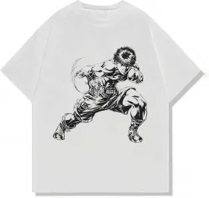 Japanese Anime Hajime No Ippo Merch Kamogawa Boxing, Manga T-Shirt, Unisex Vintage Y2K Graphic T-Shirt, Retro Aesthetic