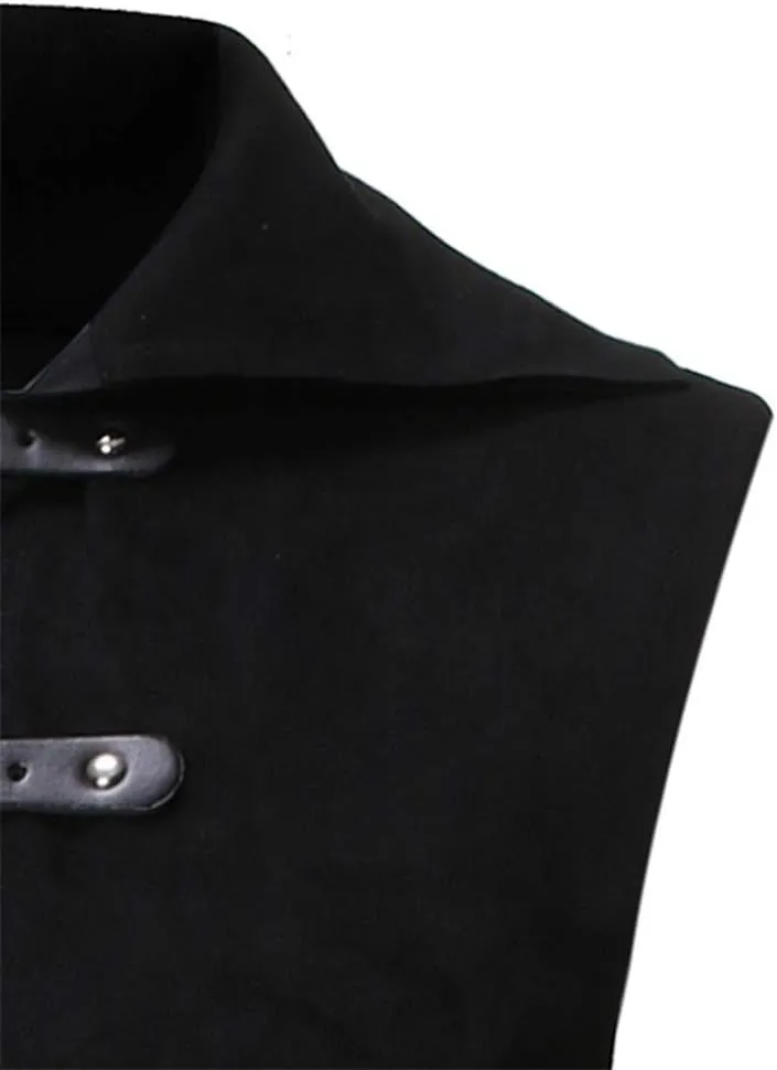 Kingspinner Mens Gothic Steampunk Vest Vintage Tailcoat Jacket Waistcoat Sleeveless Coat Victorian Frock Long Trench Coats