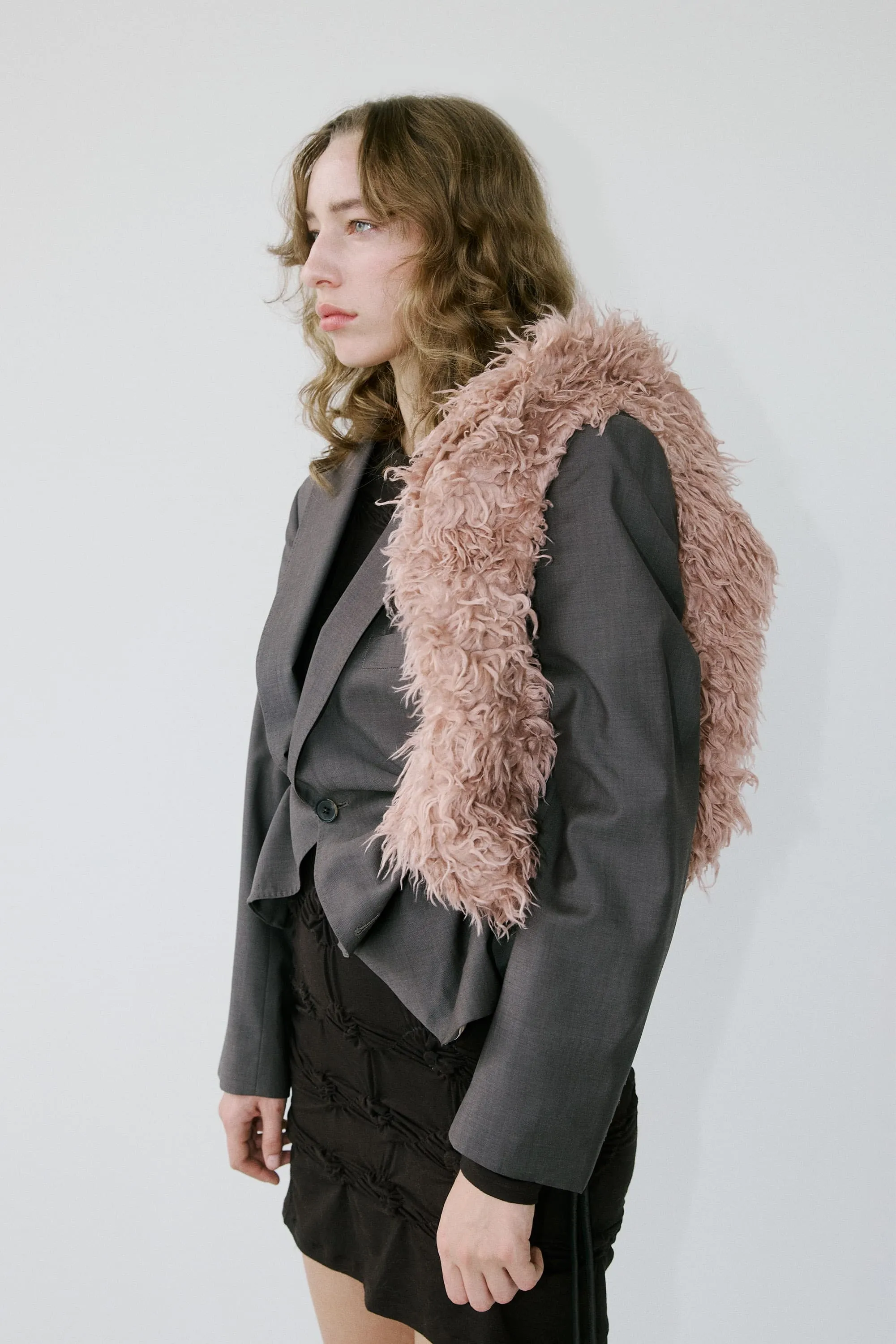 Liz tailored jacket – grey brown