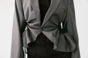 Liz tailored jacket – grey brown