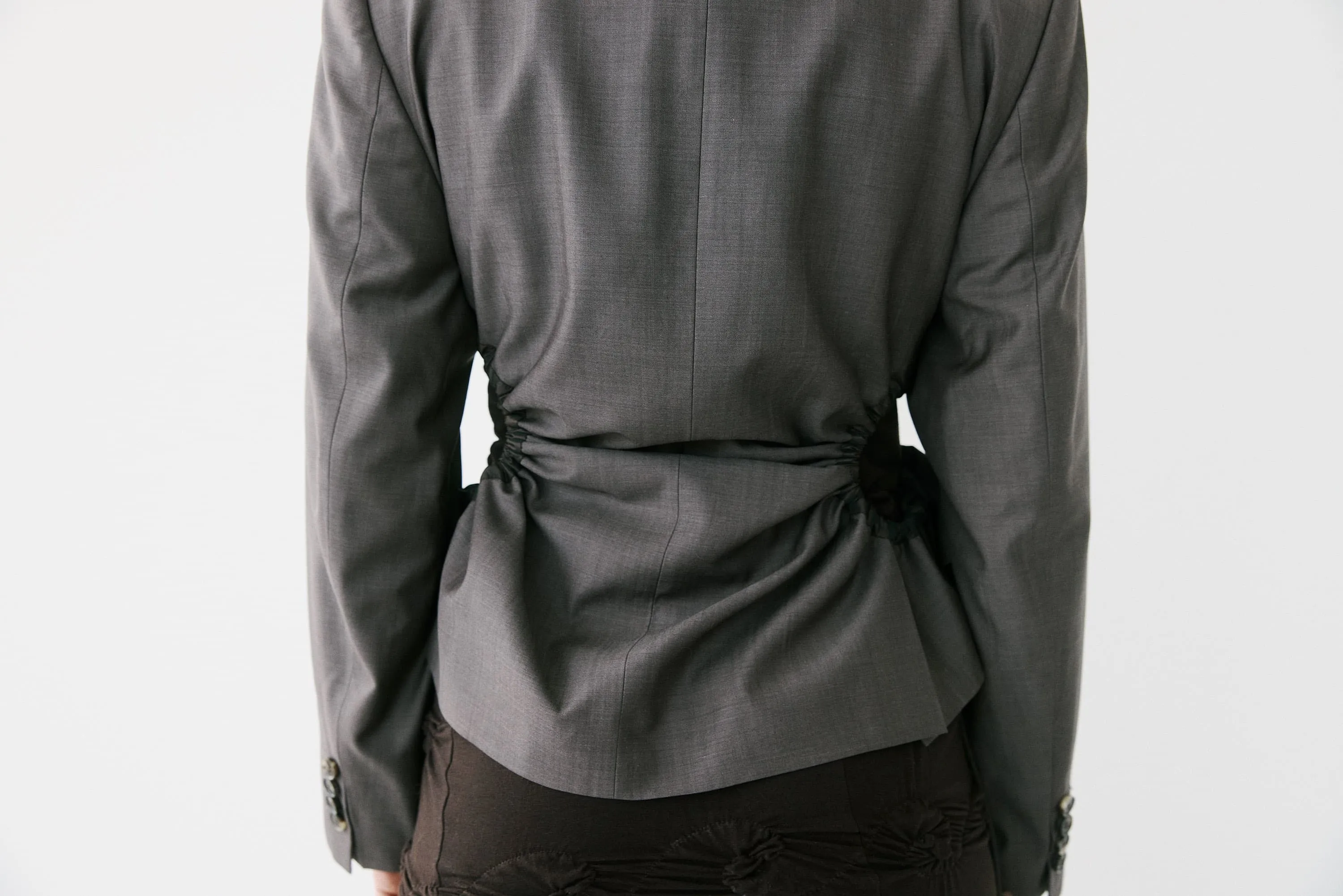Liz tailored jacket – grey brown