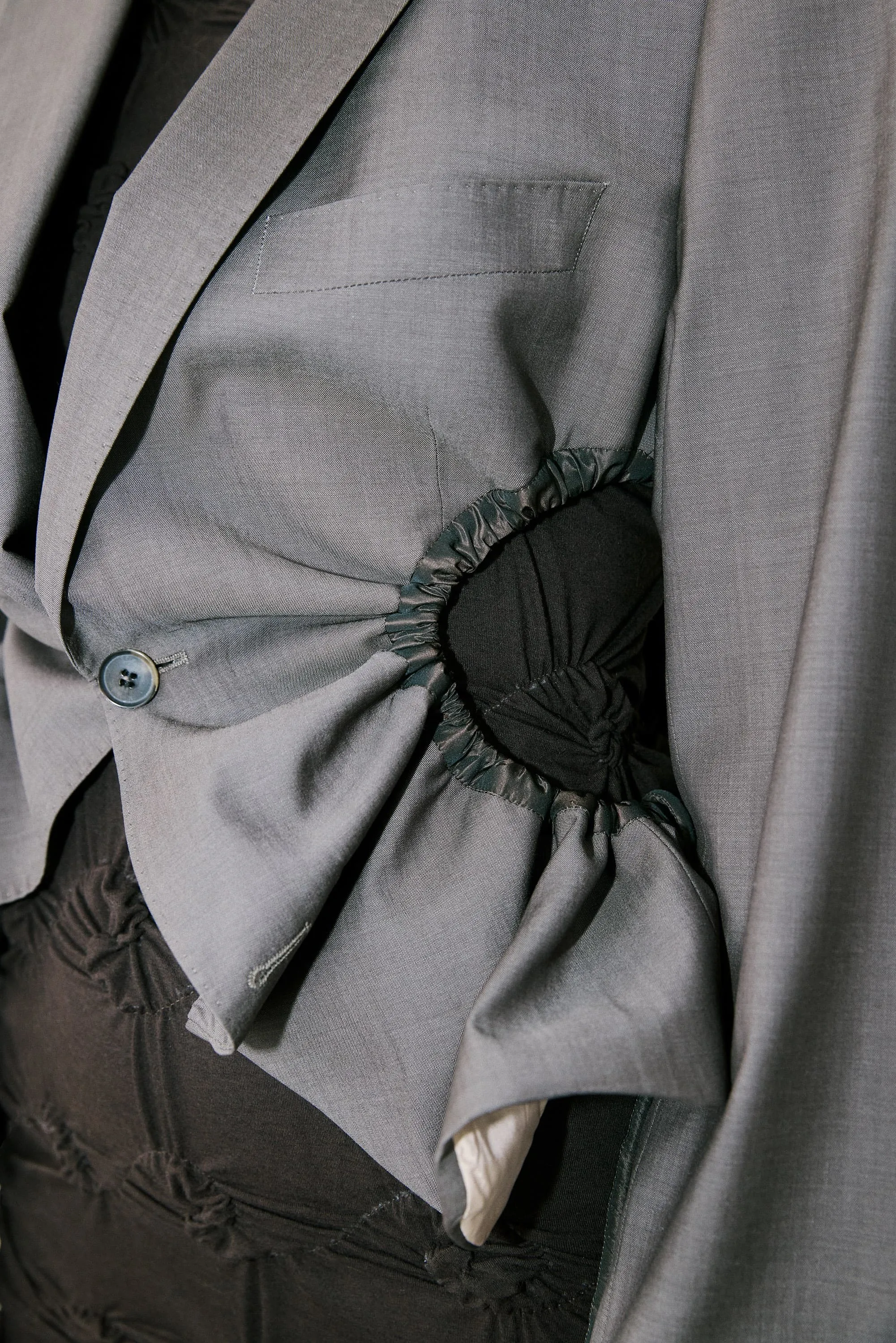 Liz tailored jacket – grey brown