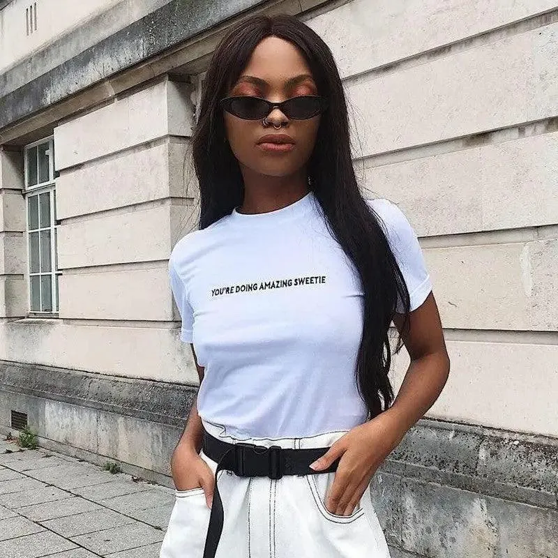 Loose Fit Printed Cotton Tee