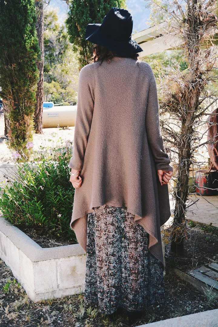 Maxi Skirt in Zip Printed Chiffon