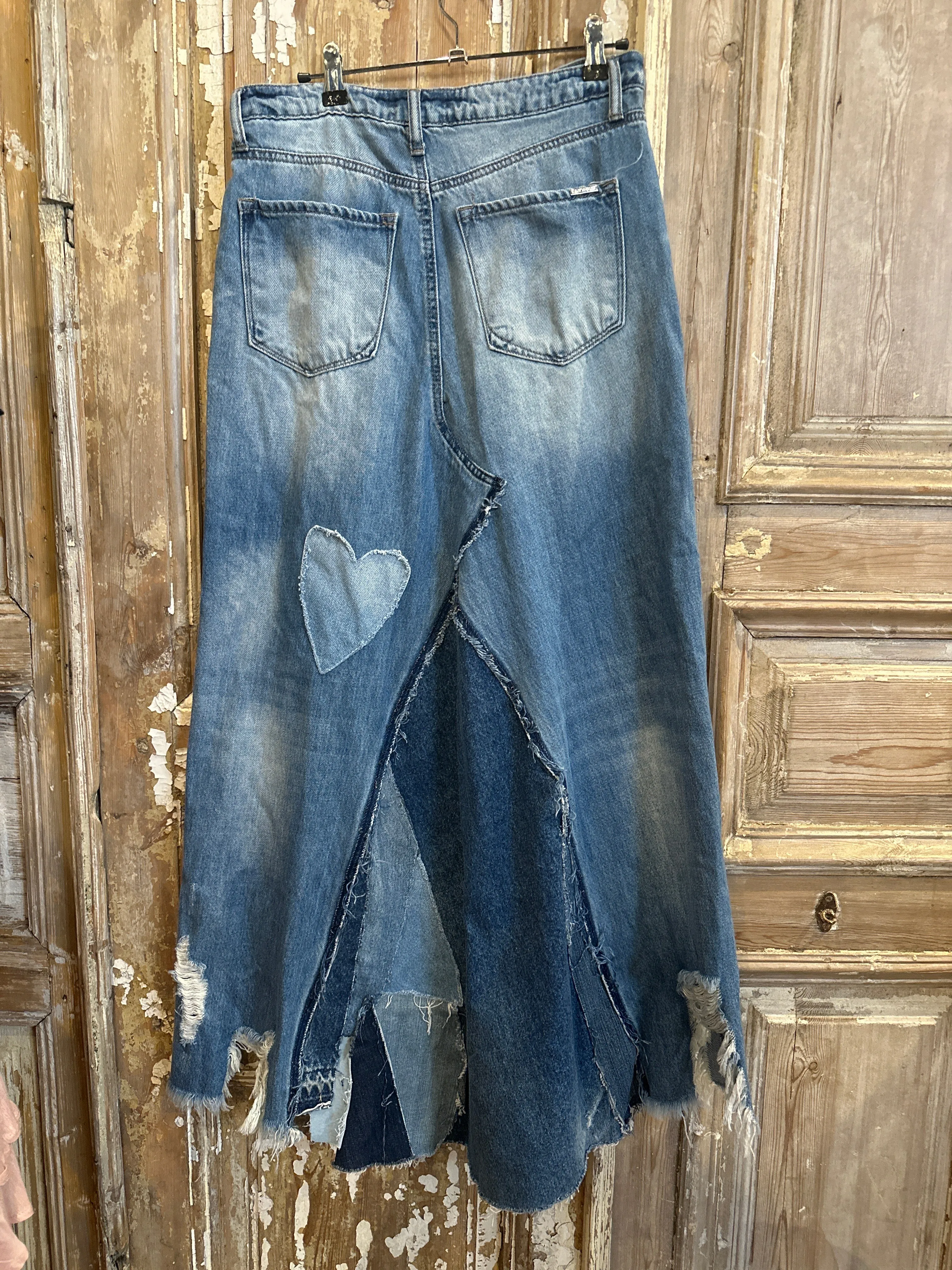 Patches & Hearts Maxi Skirt