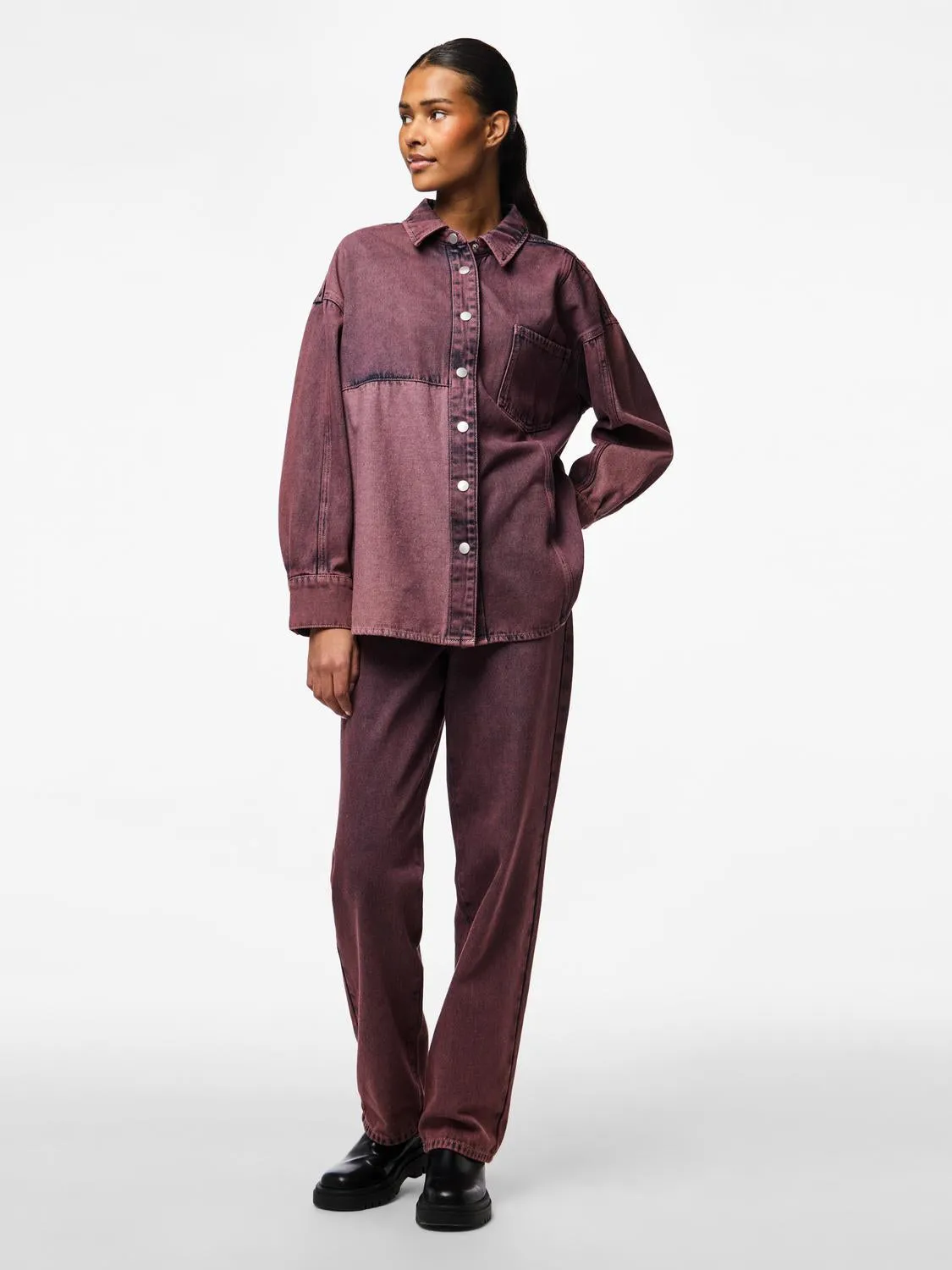PCDRIA Denim Shirt - Tawny Port