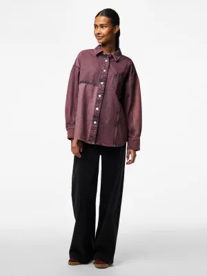 PCDRIA Denim Shirt - Tawny Port