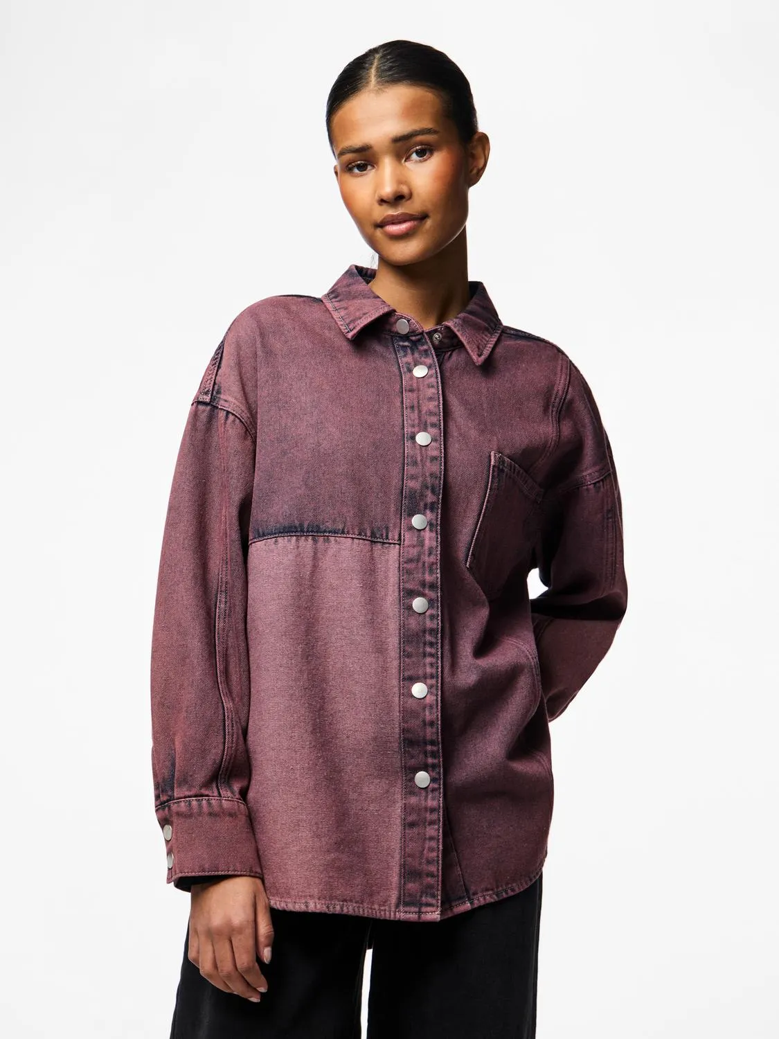 PCDRIA Denim Shirt - Tawny Port