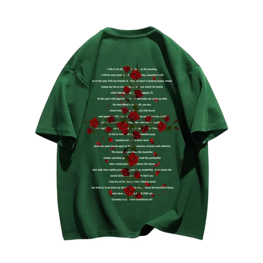“Rose Cross Print” T-shirt