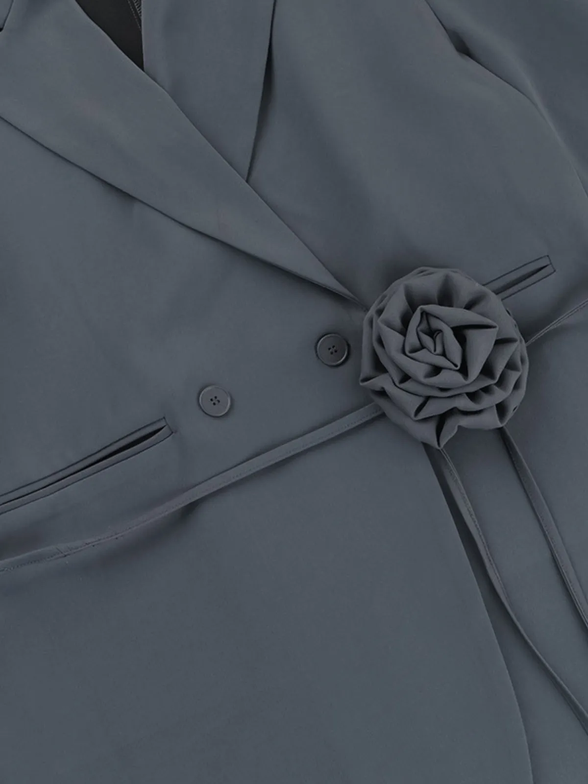 Sculpted Floral Commuter Blazer