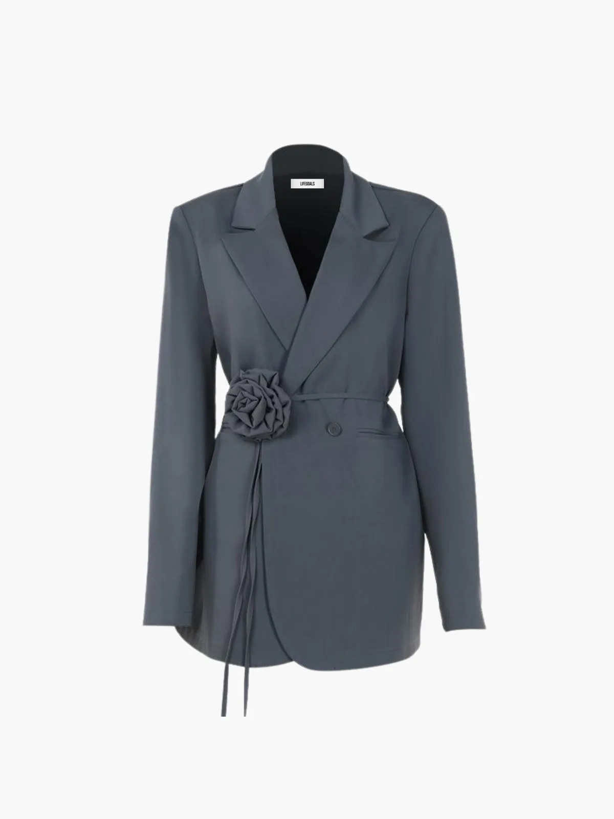 Sculpted Floral Commuter Blazer