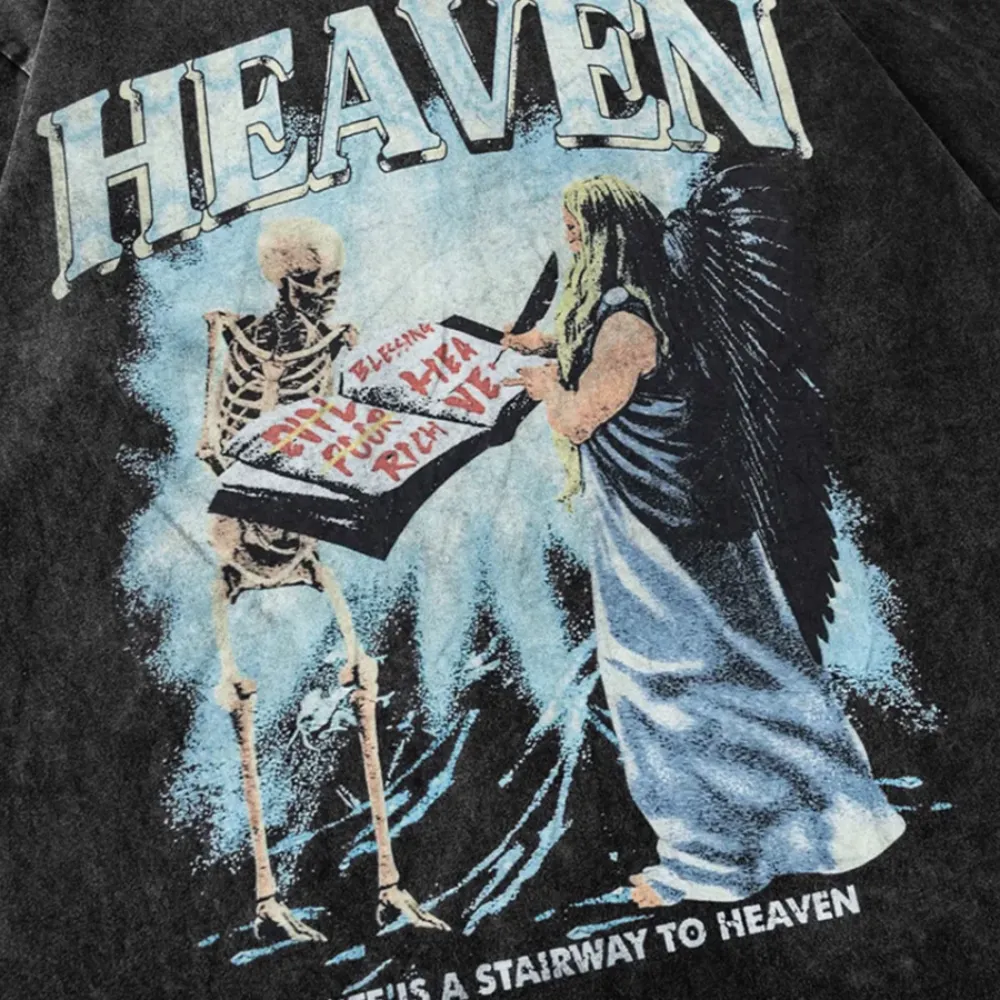“Skull To Heaven Print” T-shirt