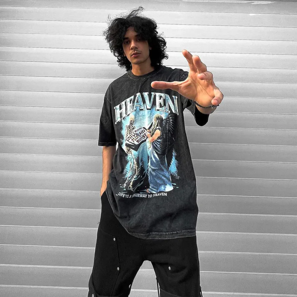 “Skull To Heaven Print” T-shirt