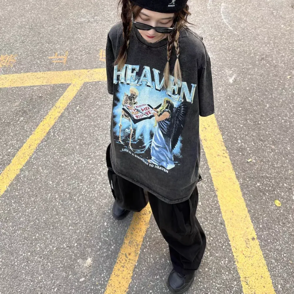 “Skull To Heaven Print” T-shirt