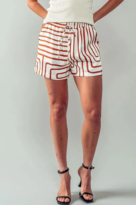 Smooth Symmetry Shorts - Drawstring Waistband