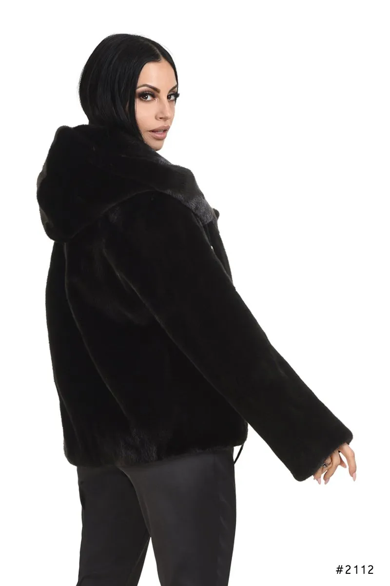 Sportive hooded  jacket