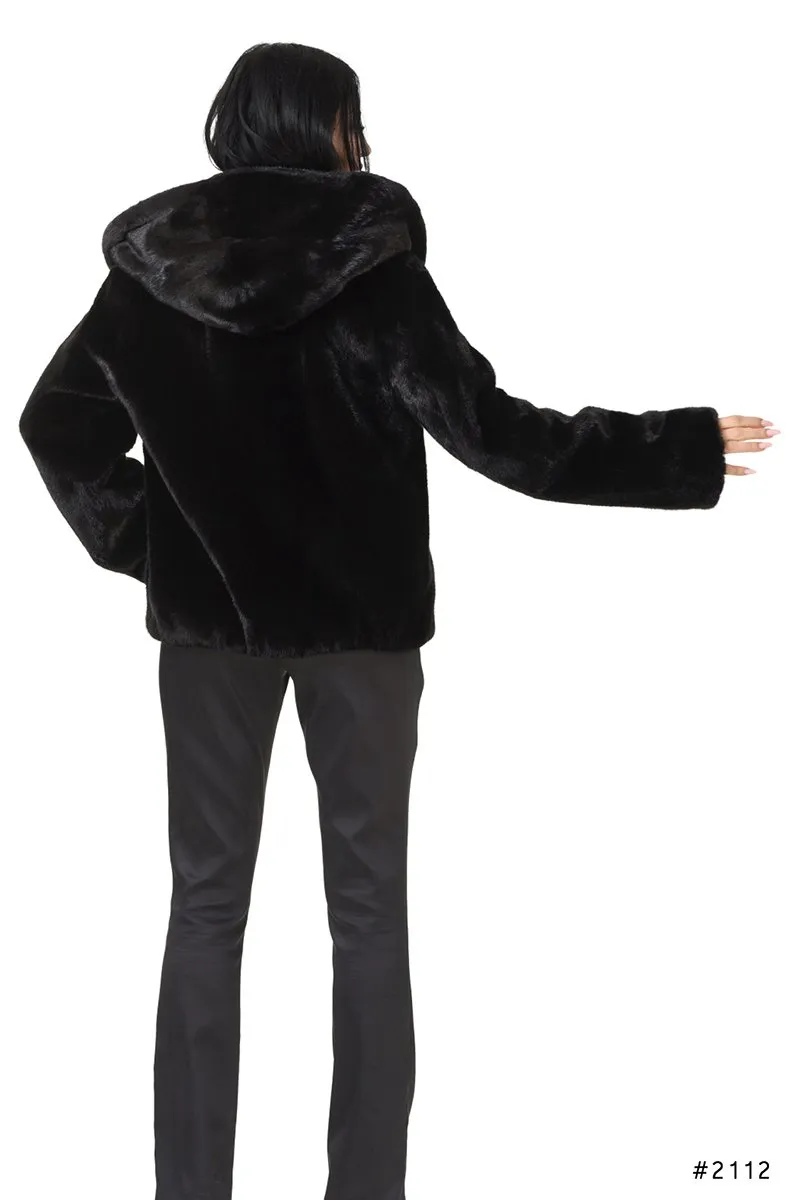 Sportive hooded  jacket