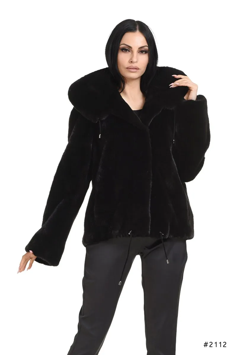 Sportive hooded  jacket