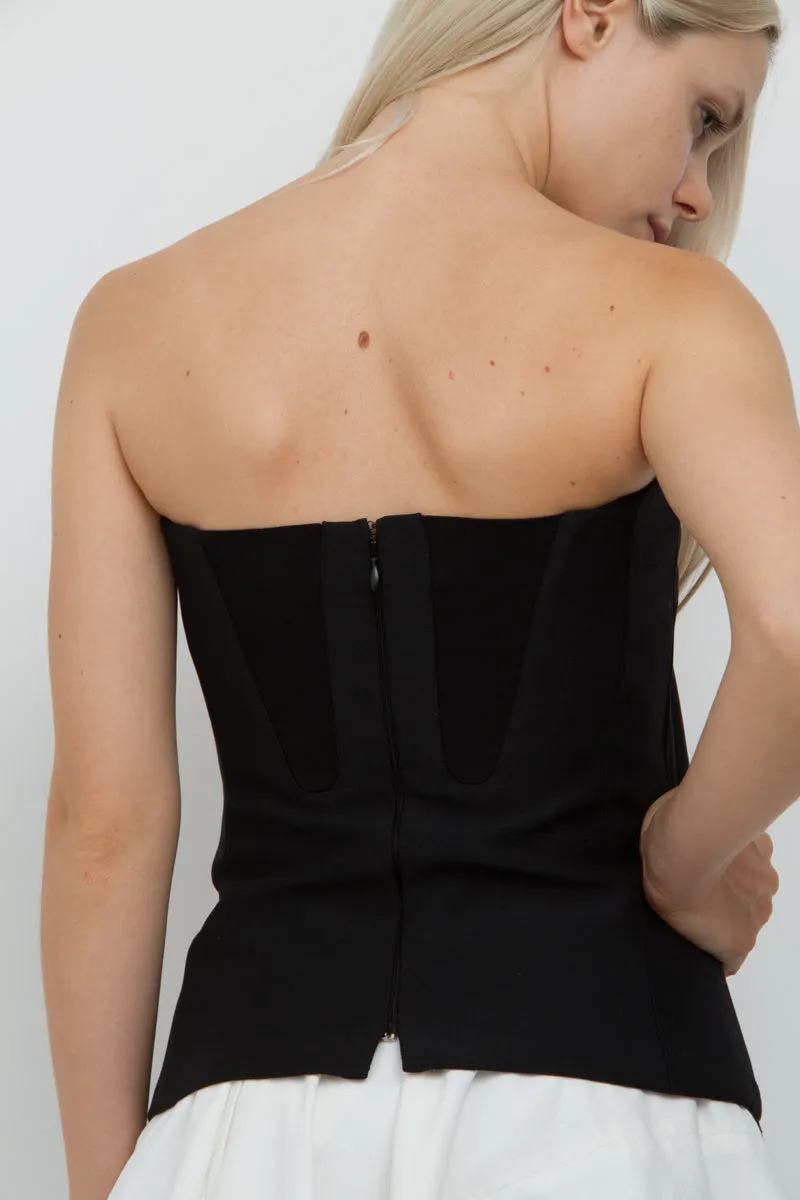 STRAPLESS BLOUSE