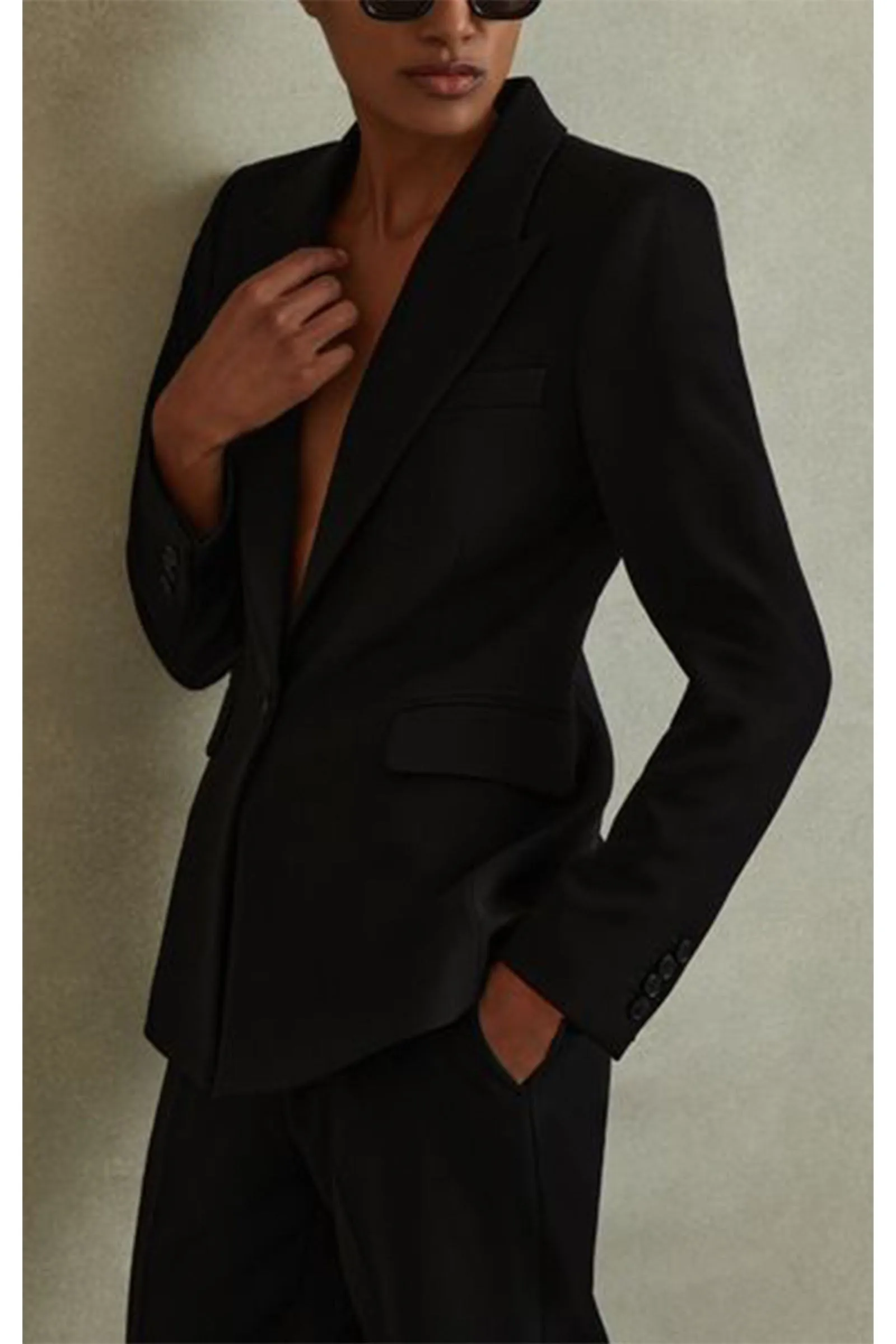 Tailored Single Breasted Suit Blazer