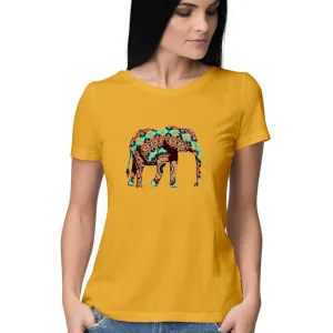 The Elephant who went on a Psychedelic Safari Women's Graphic T-Shirt