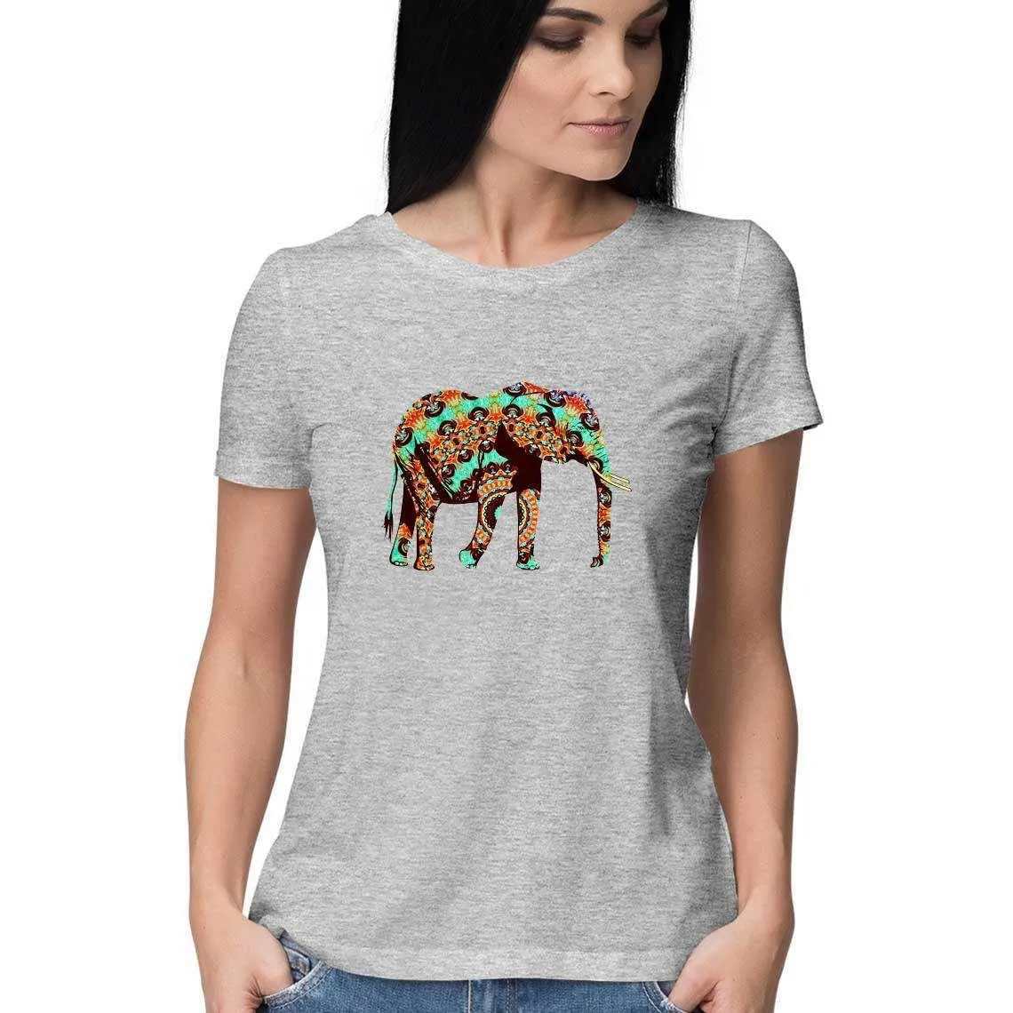 The Elephant who went on a Psychedelic Safari Women's Graphic T-Shirt