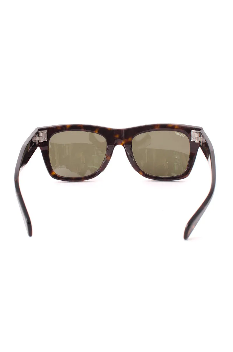 TORTOISESHELL SQUARE SUNGLASSES