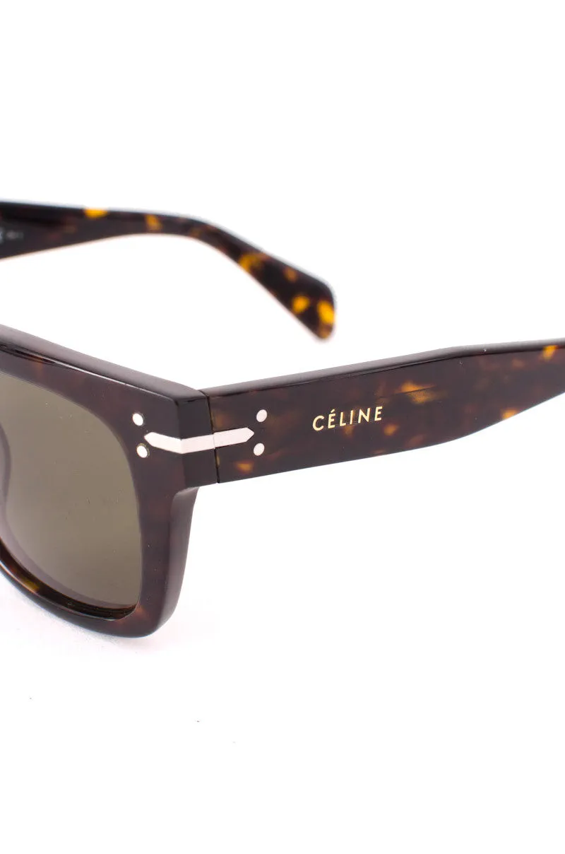 TORTOISESHELL SQUARE SUNGLASSES