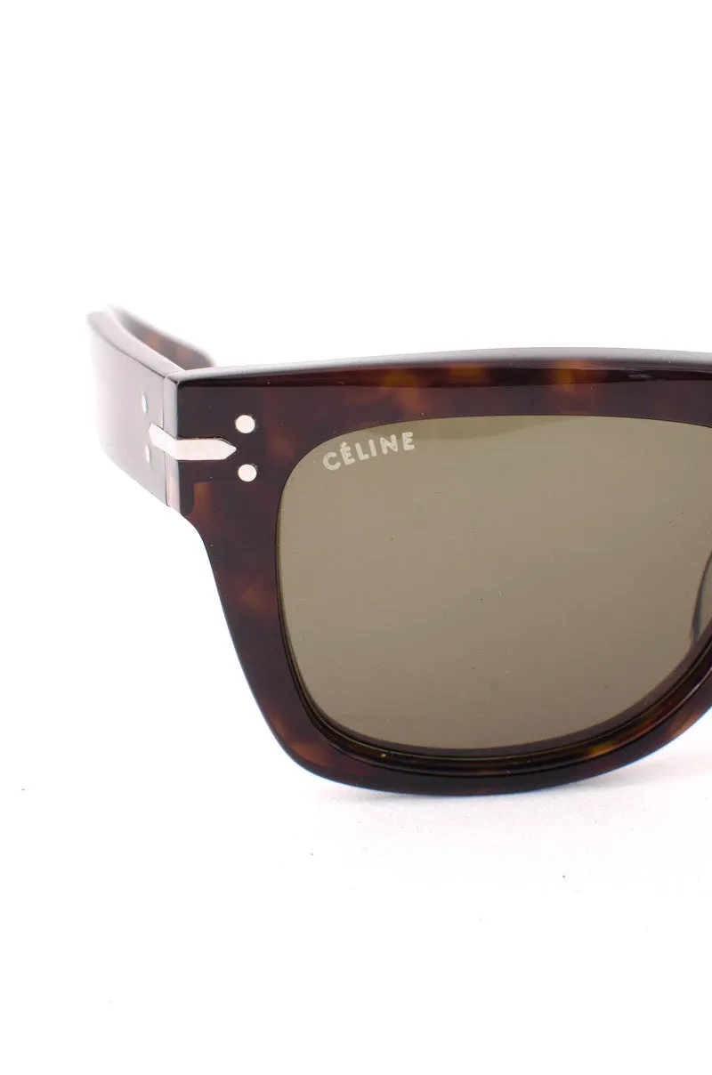 TORTOISESHELL SQUARE SUNGLASSES