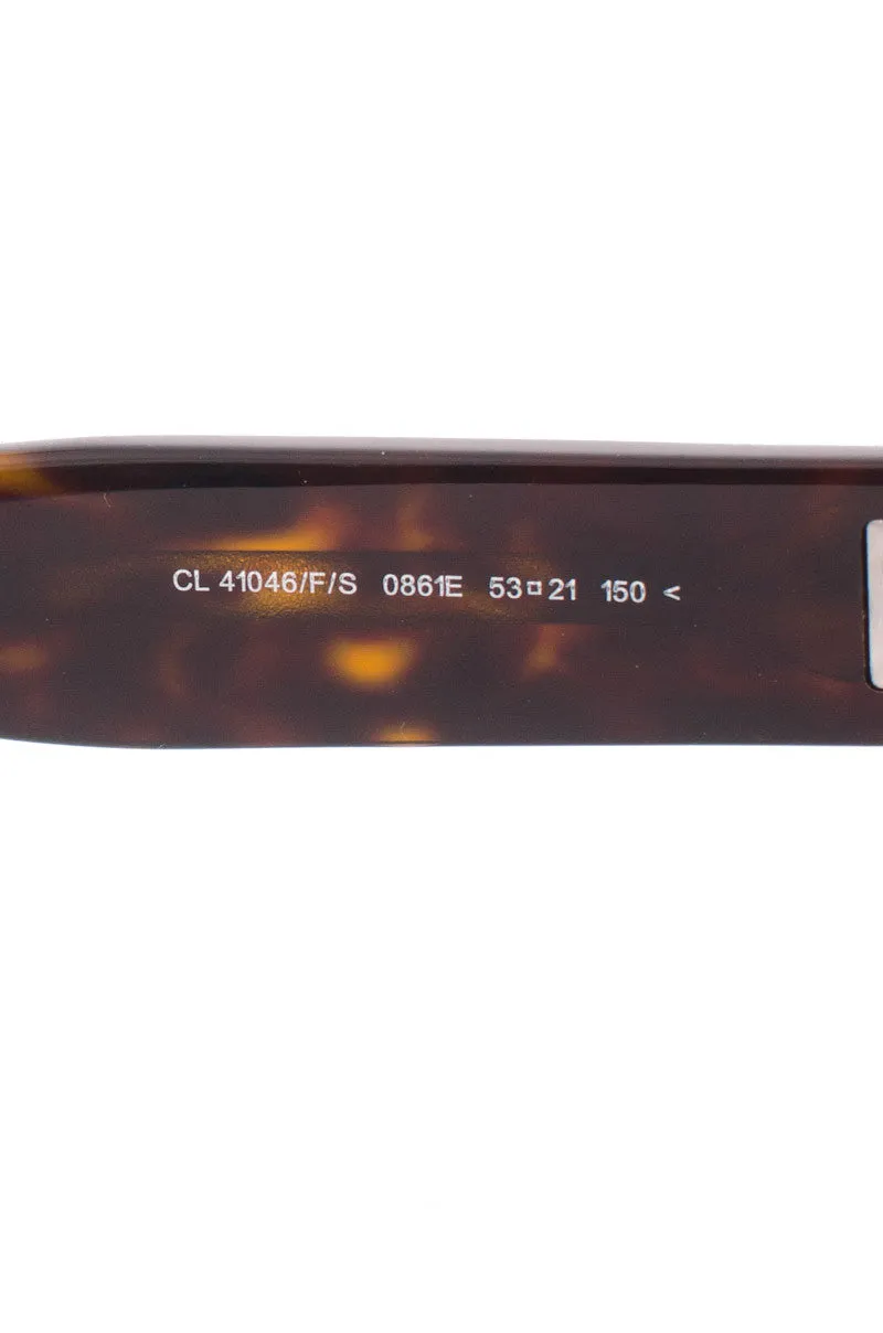 TORTOISESHELL SQUARE SUNGLASSES
