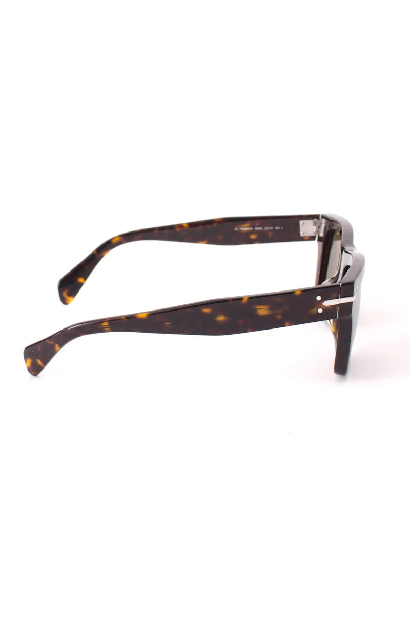 TORTOISESHELL SQUARE SUNGLASSES