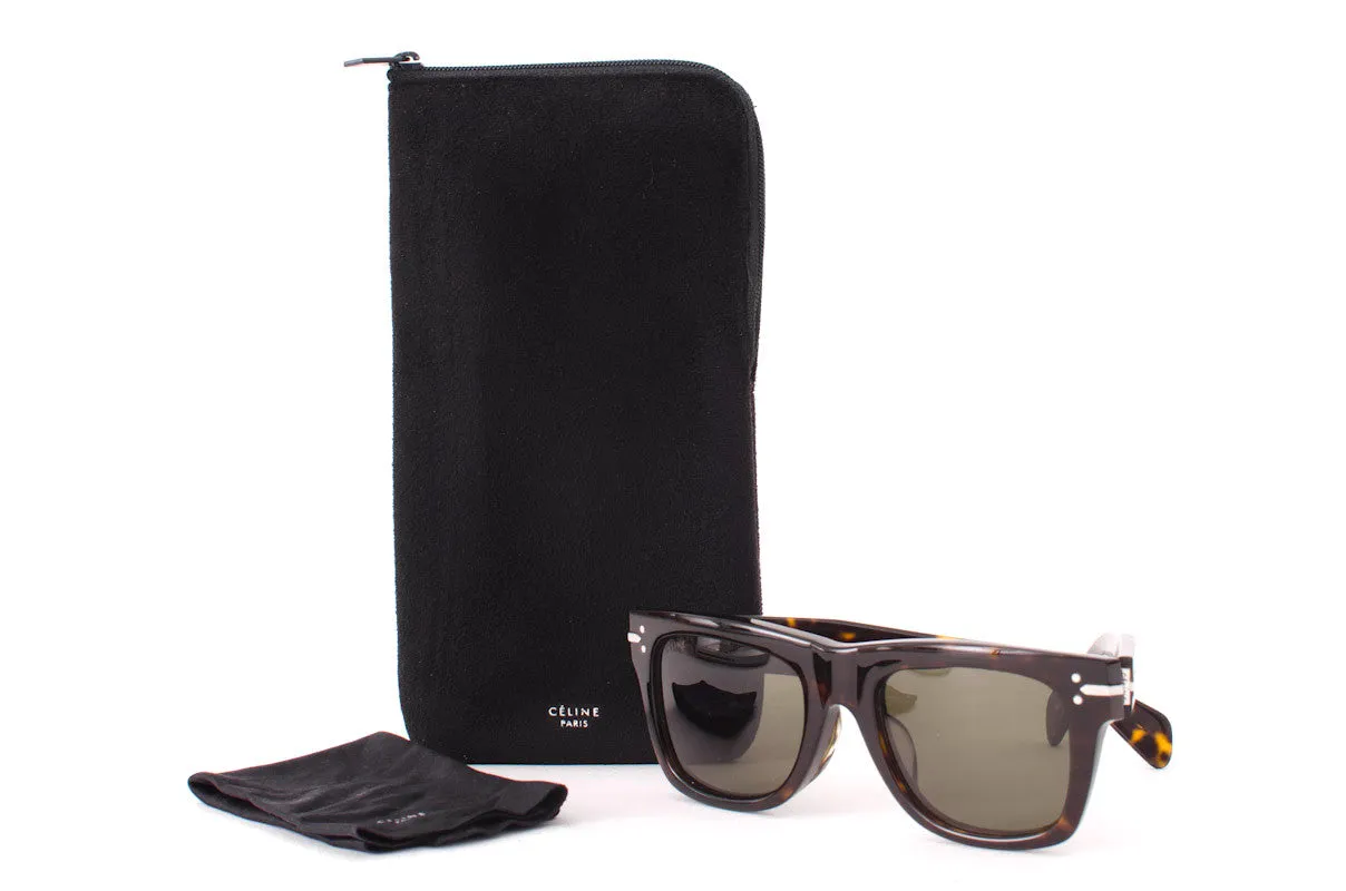 TORTOISESHELL SQUARE SUNGLASSES