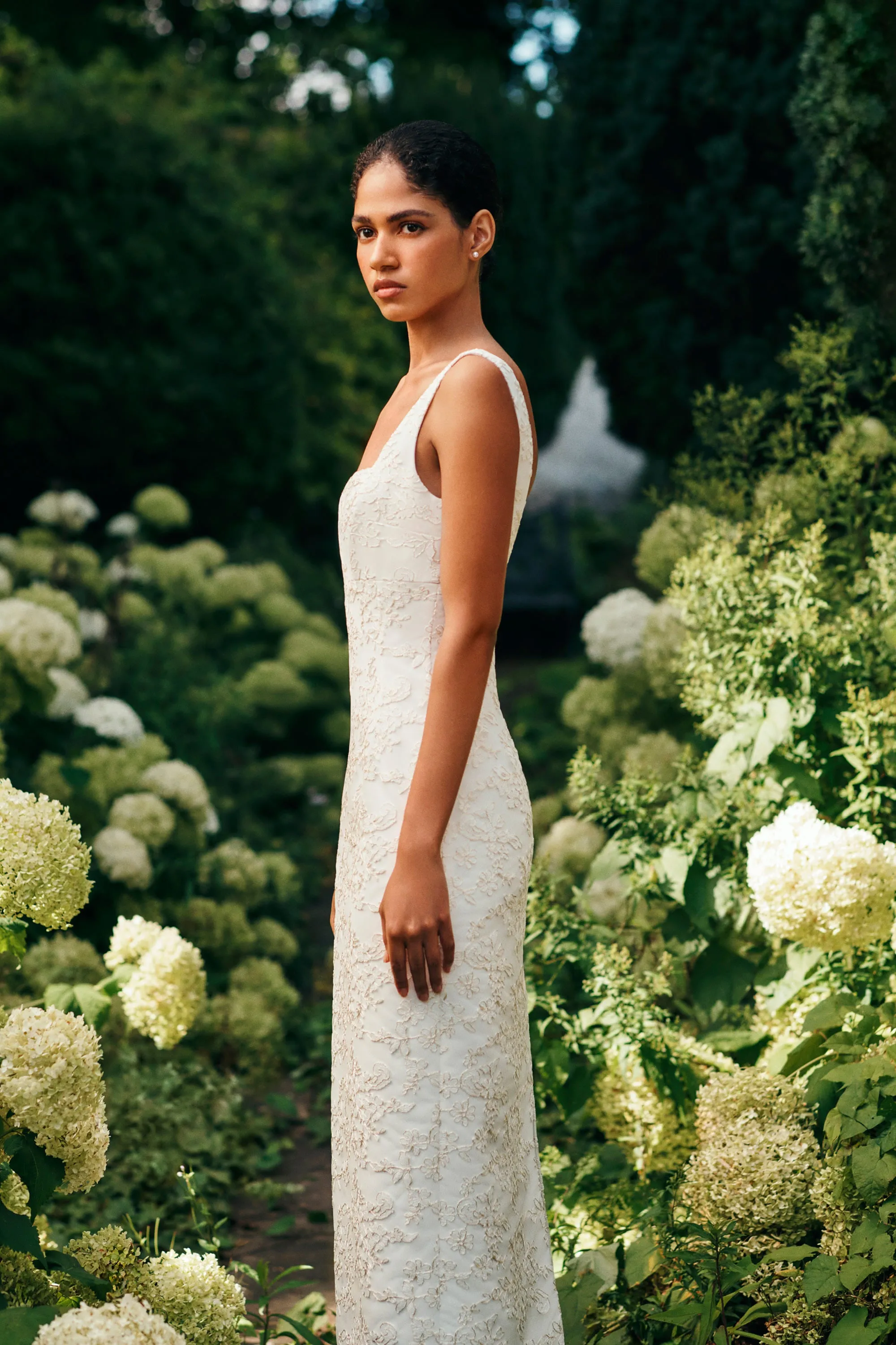 Viva Bridal Dress in Ivory Embroidered Lace