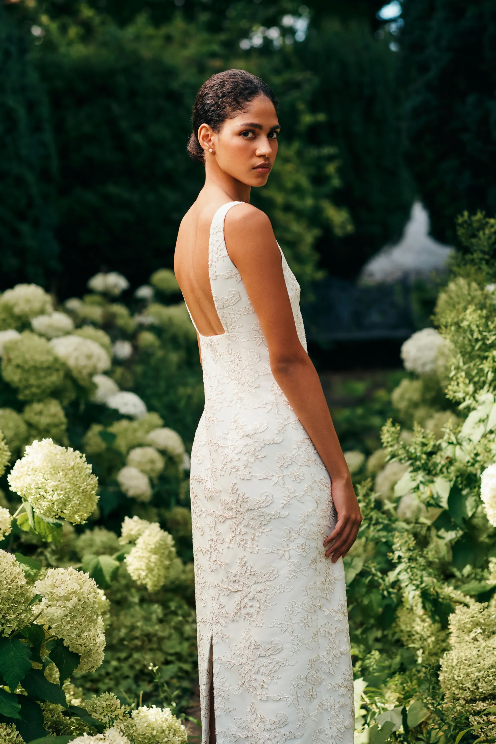 Viva Bridal Dress in Ivory Embroidered Lace