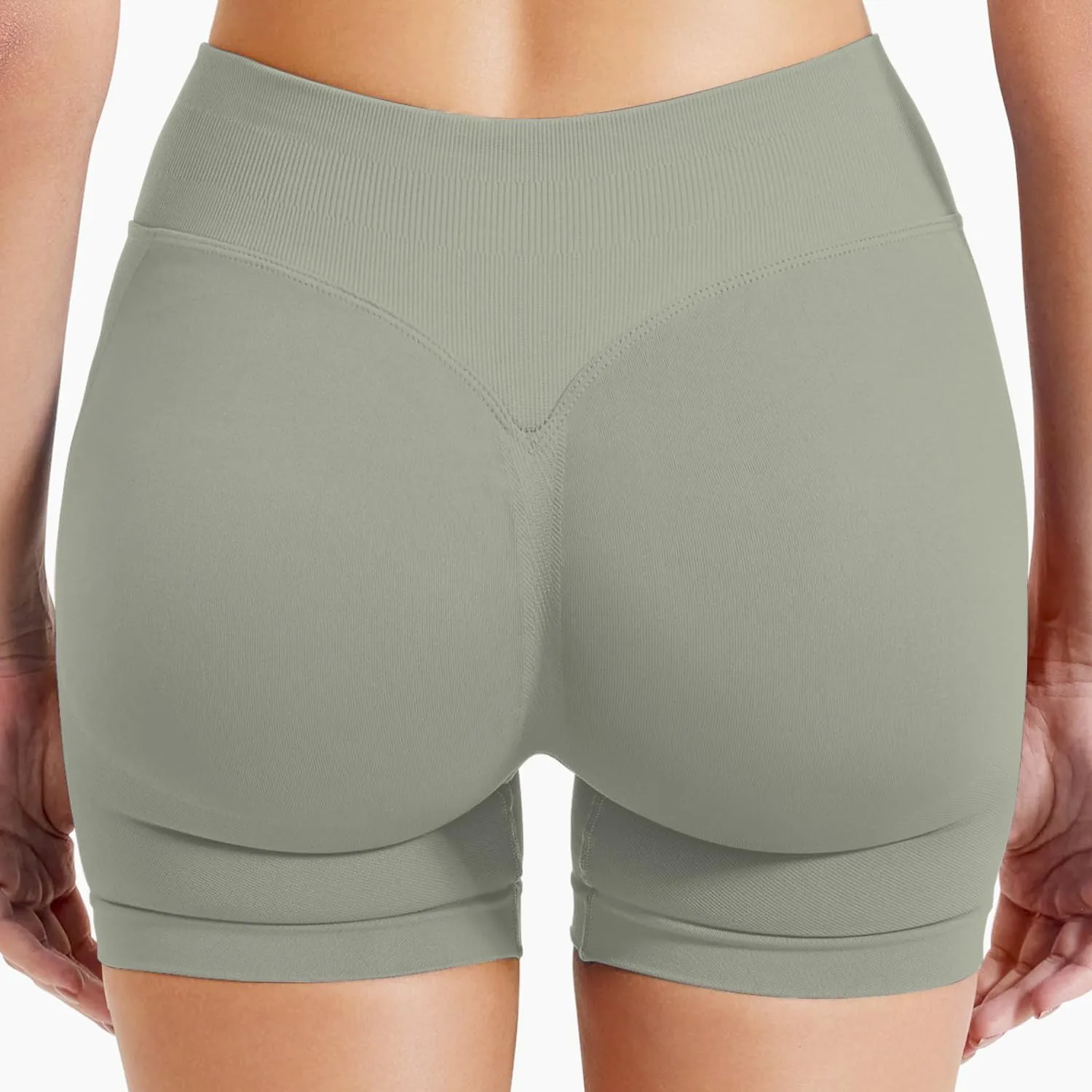 Women Workout Impact Shorts 4.5 Scrunch Butt Lifting Tummy Control Gym Shorts Comfy Running Seamless Booty Biker Shorts