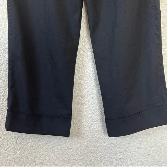 Zara new with tags navy wide leg pleated trousers